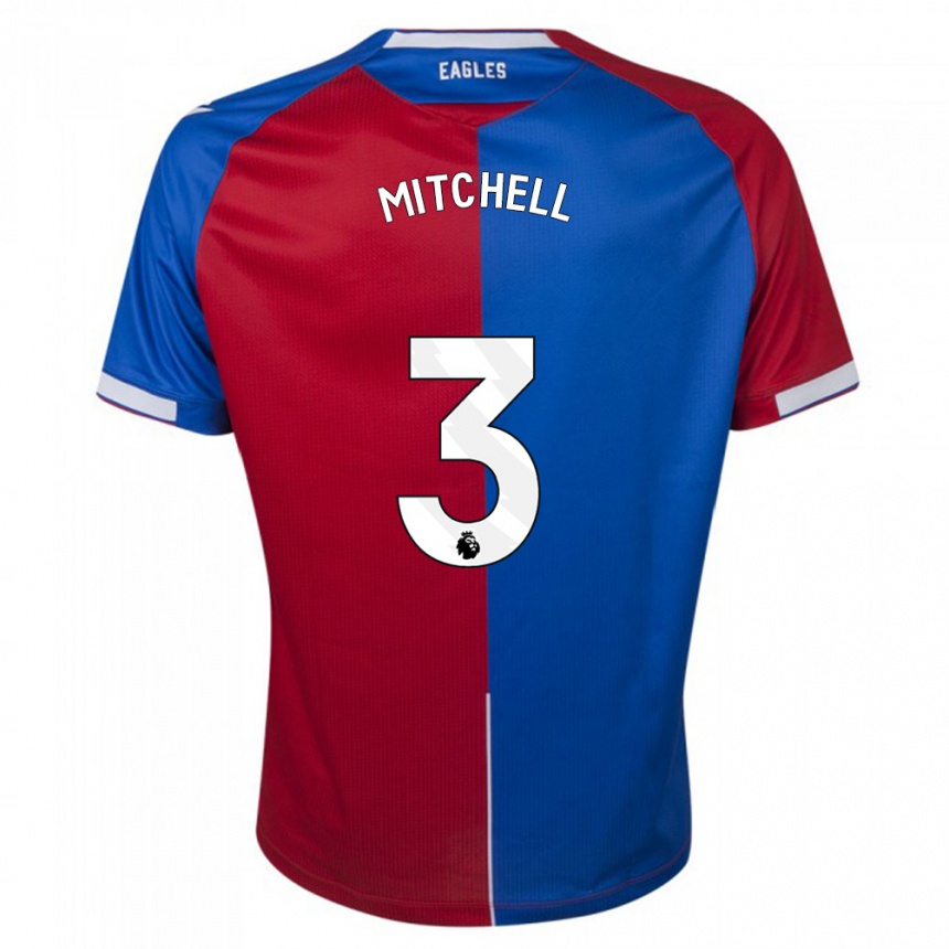 Hombre Fútbol Camiseta Tyrick Mitchell #3 Rojo Azul 1ª Equipación 2023/24