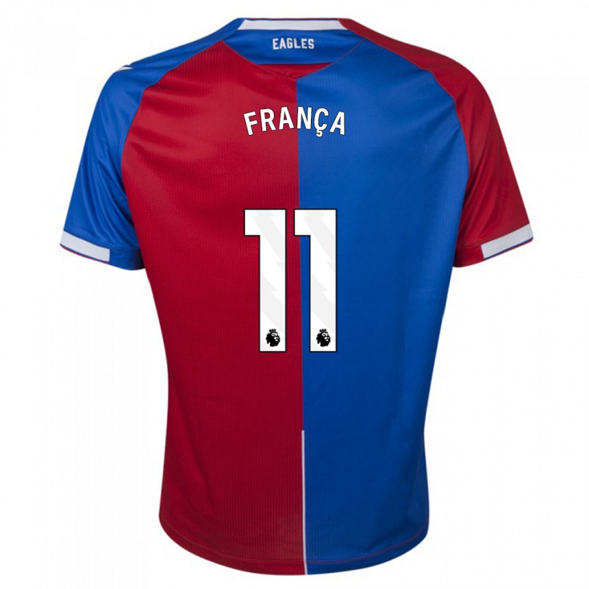 Hombre Fútbol Camiseta Matheus França #11 Rojo Azul 1ª Equipación 2023/24