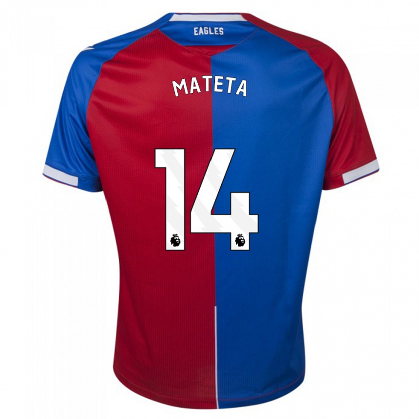 Hombre Fútbol Camiseta Jean-Philippe Mateta #14 Rojo Azul 1ª Equipación 2023/24