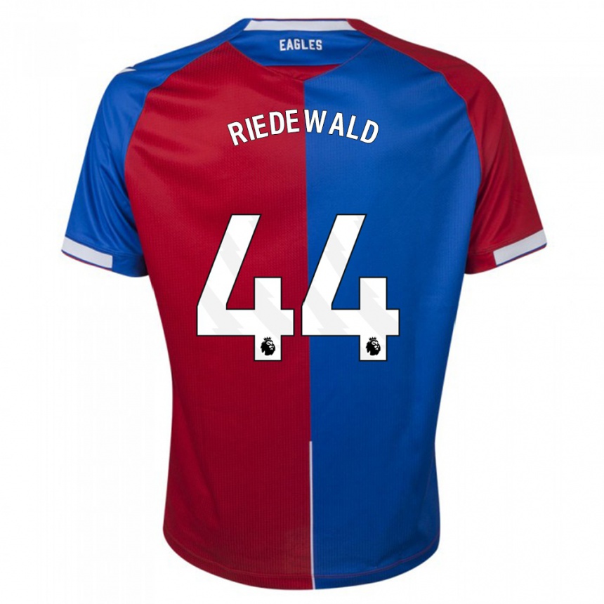 Hombre Fútbol Camiseta Jairo Riedewald #44 Rojo Azul 1ª Equipación 2023/24
