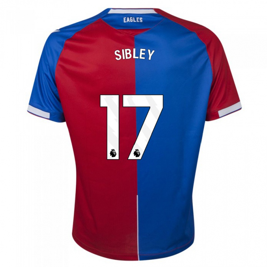 Hombre Fútbol Camiseta Isabella Sibley #17 Rojo Azul 1ª Equipación 2023/24
