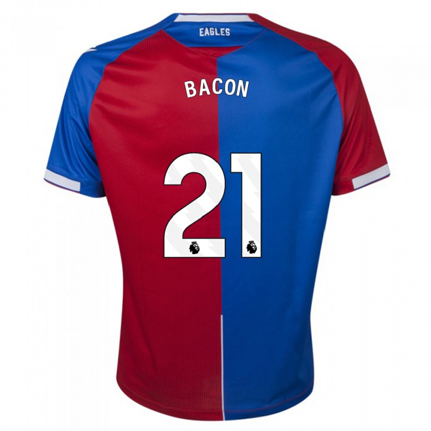 Hombre Fútbol Camiseta Skye Bacon #21 Rojo Azul 1ª Equipación 2023/24