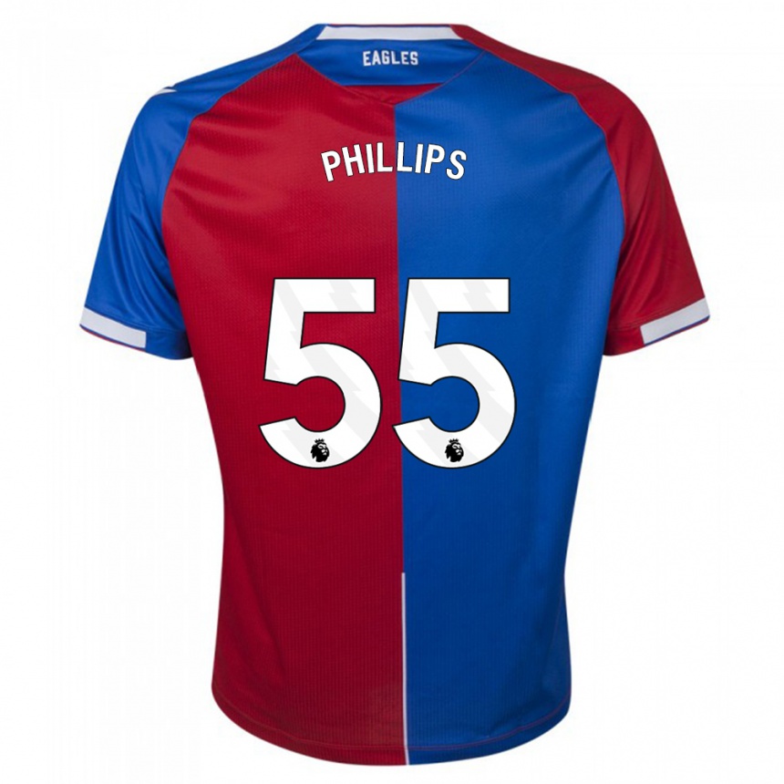 Hombre Fútbol Camiseta Killian Phillips #55 Rojo Azul 1ª Equipación 2023/24