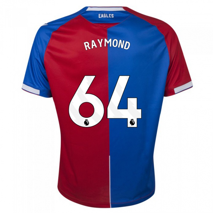 Hombre Fútbol Camiseta Jadan Raymond #64 Rojo Azul 1ª Equipación 2023/24