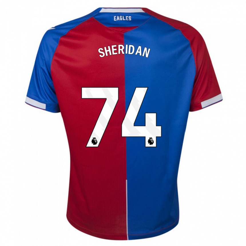 Hombre Fútbol Camiseta Joe Sheridan #74 Rojo Azul 1ª Equipación 2023/24