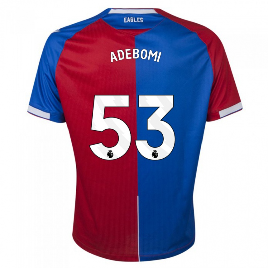 Hombre Fútbol Camiseta Ademola Ola Adebomi #53 Rojo Azul 1ª Equipación 2023/24