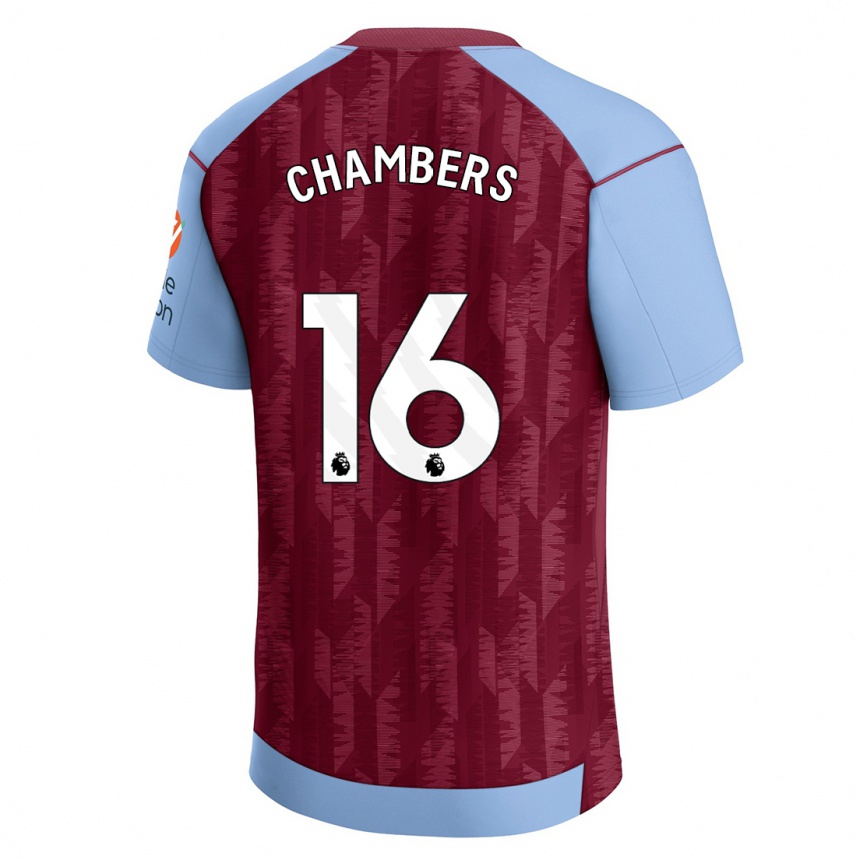 Hombre Fútbol Camiseta Calum Chambers #16 Azul Claro 1ª Equipación 2023/24