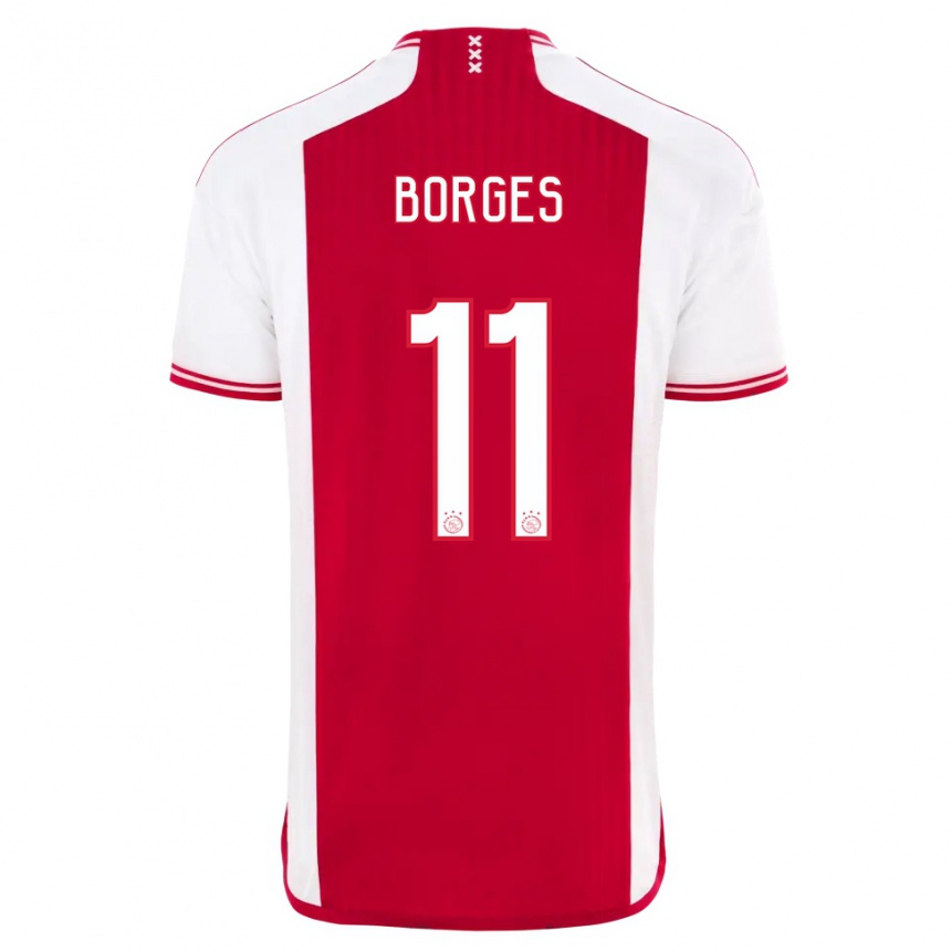 Hombre Fútbol Camiseta Carlos Forbs #11 Rojo Blanco 1ª Equipación 2023/24