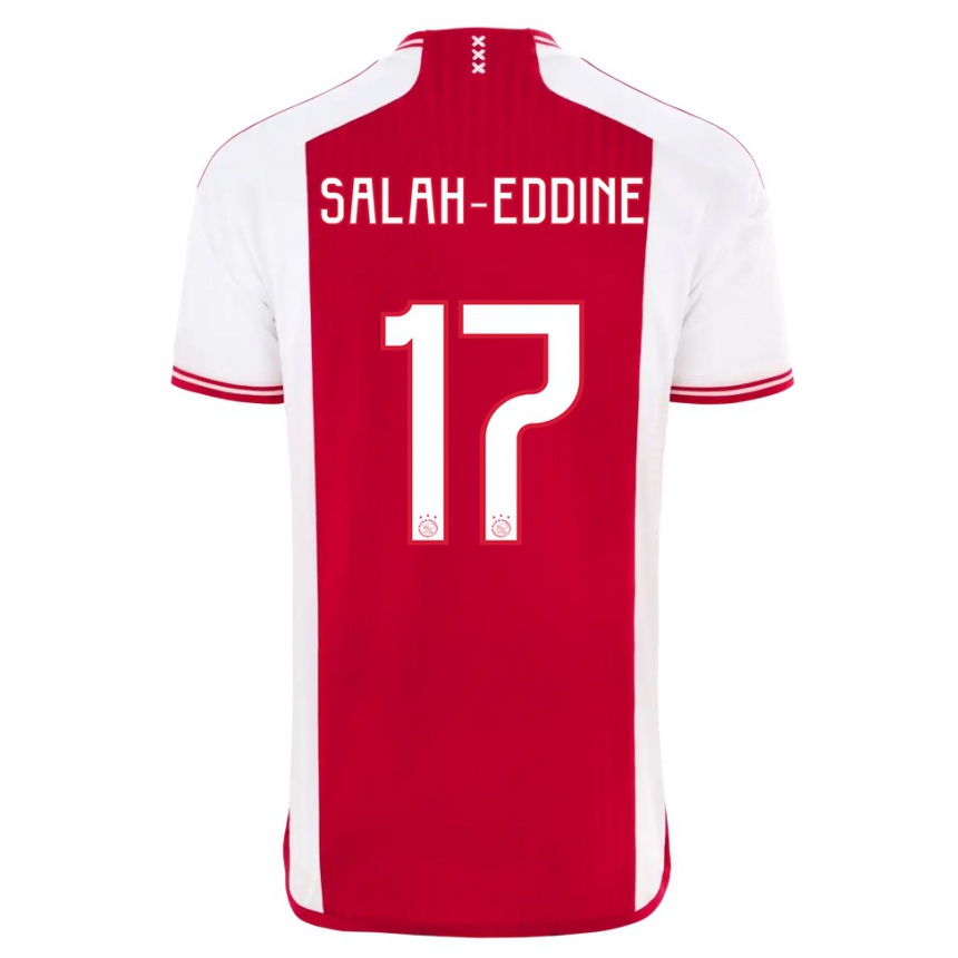 Hombre Fútbol Camiseta Anass Salah-Eddine #17 Rojo Blanco 1ª Equipación 2023/24