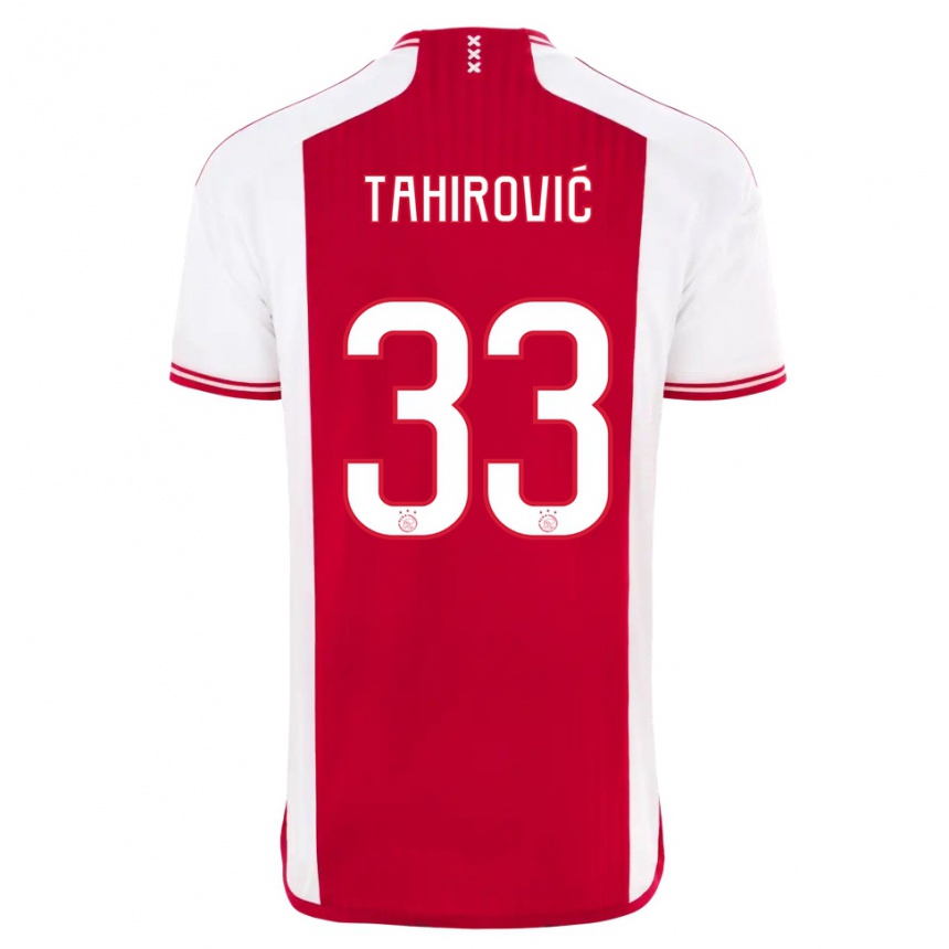 Hombre Fútbol Camiseta Benjamin Tahirovic #33 Rojo Blanco 1ª Equipación 2023/24