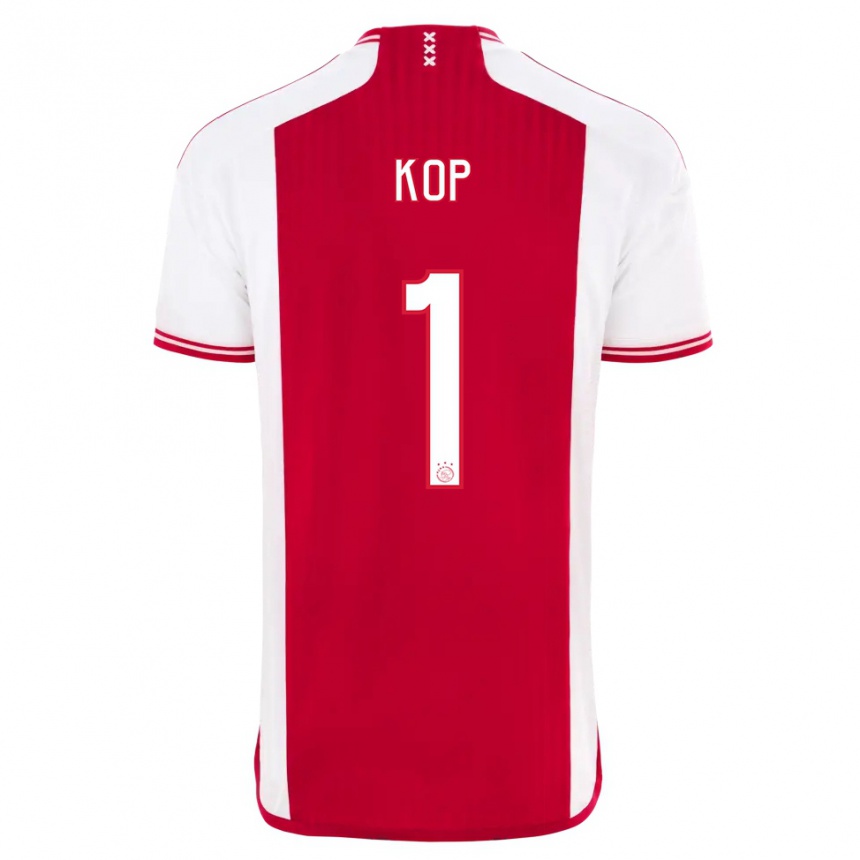 Hombre Fútbol Camiseta Lize Kop #1 Rojo Blanco 1ª Equipación 2023/24