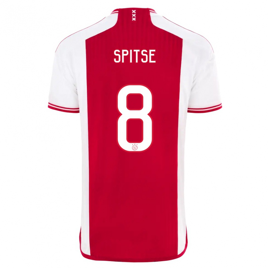 Hombre Fútbol Camiseta Sherida Spitse #8 Rojo Blanco 1ª Equipación 2023/24