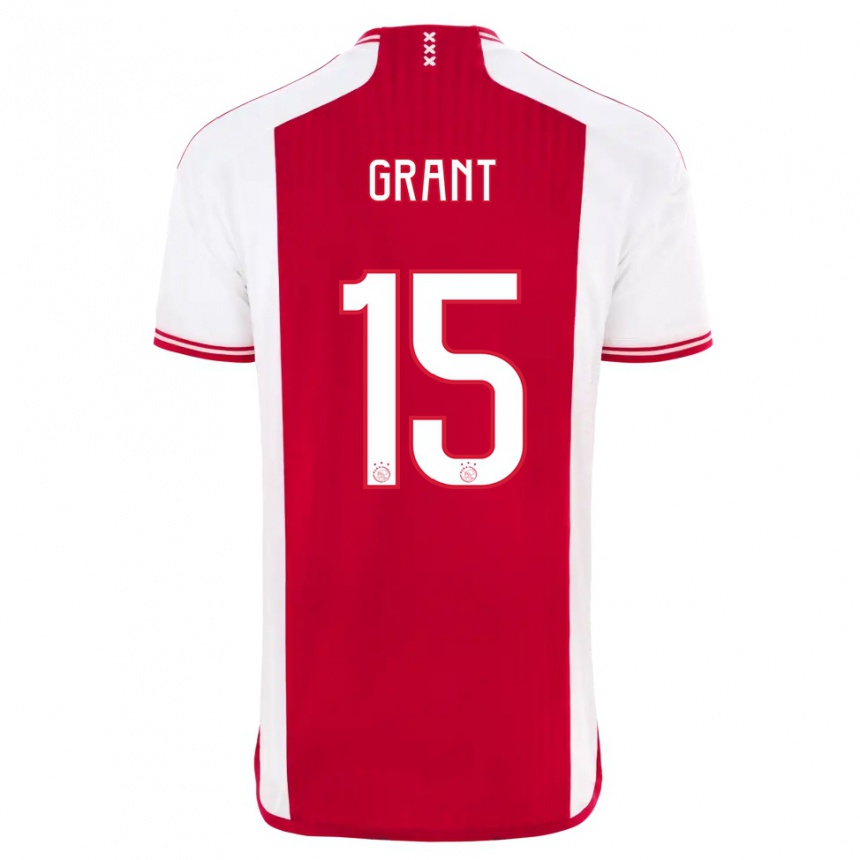 Hombre Fútbol Camiseta Chasity Grant #15 Rojo Blanco 1ª Equipación 2023/24