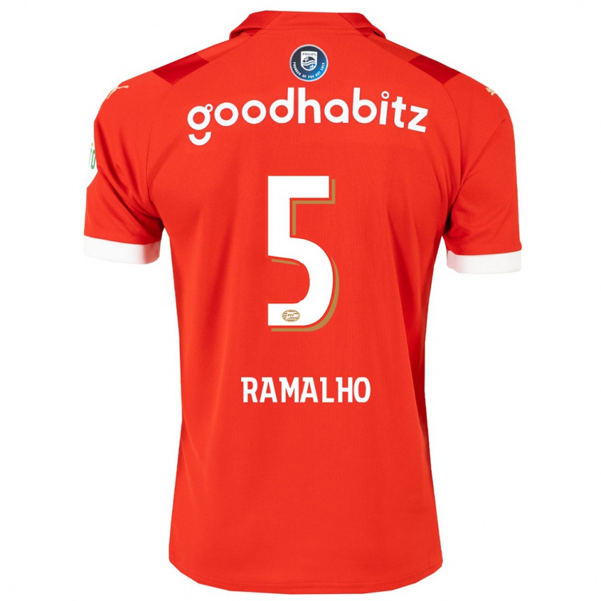 Hombre Fútbol Camiseta Andre Ramalho #5 Rojo 1ª Equipación 2023/24