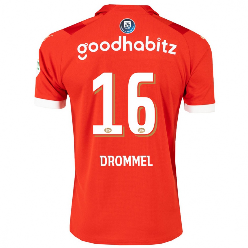 Hombre Fútbol Camiseta Joel Drommel #16 Rojo 1ª Equipación 2023/24