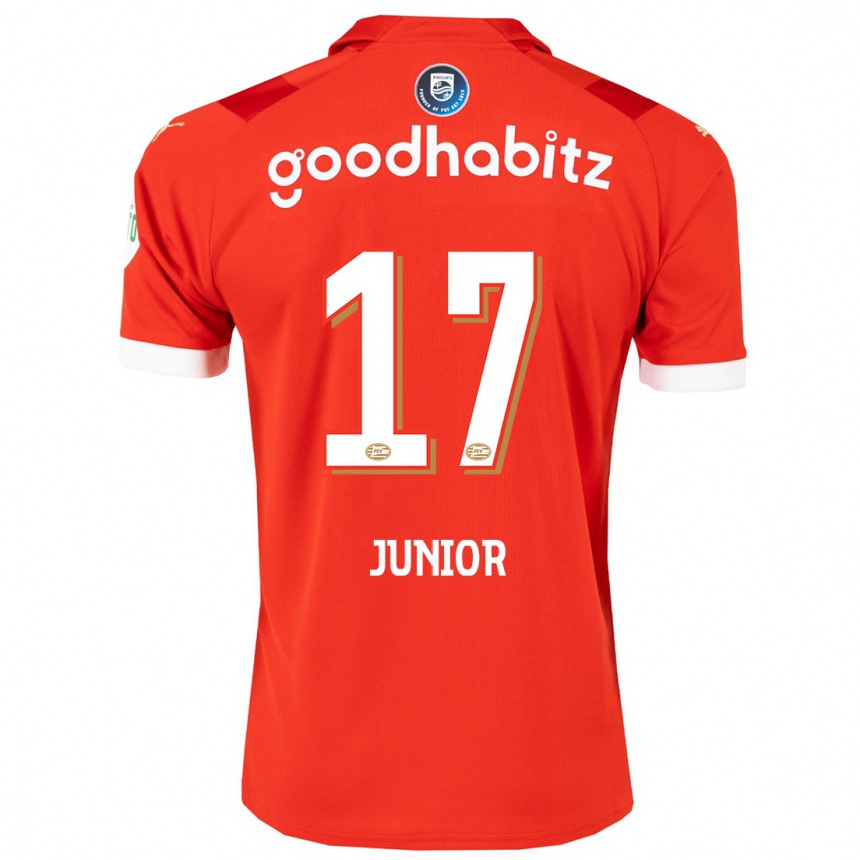 Hombre Fútbol Camiseta Mauro Junior #17 Rojo 1ª Equipación 2023/24