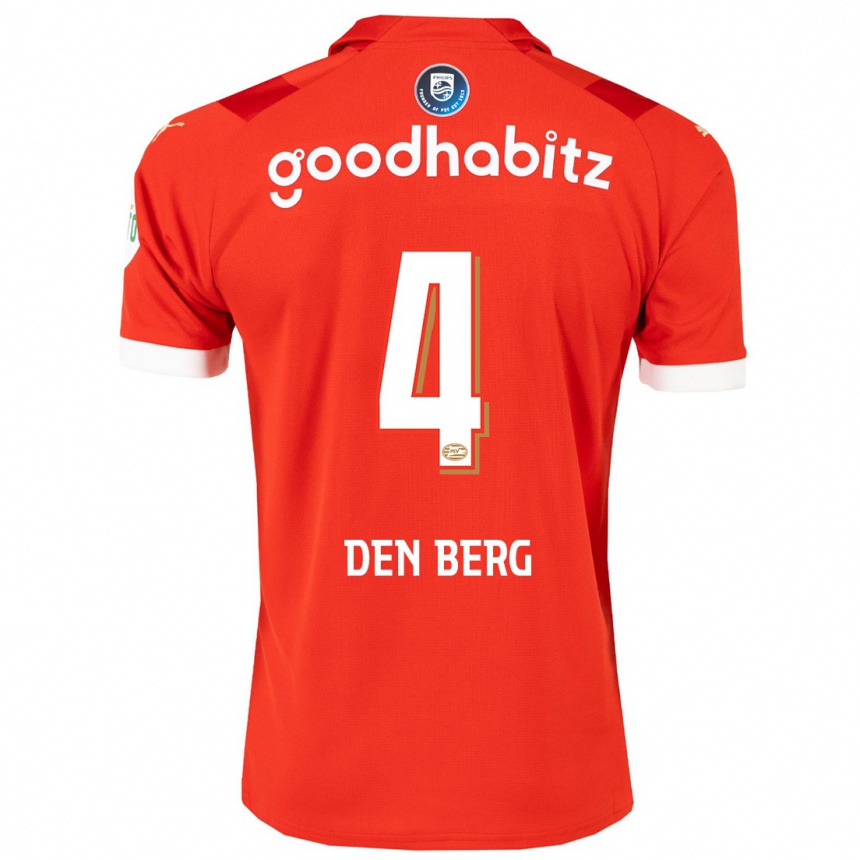 Hombre Fútbol Camiseta Mandy Van Den Berg #4 Rojo 1ª Equipación 2023/24