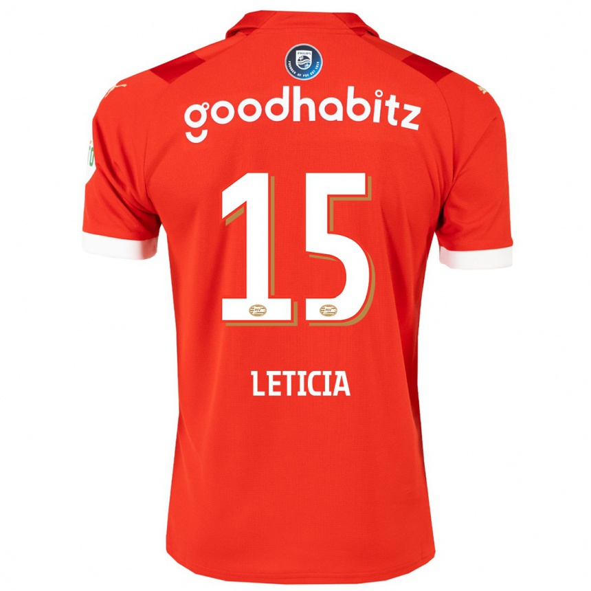 Hombre Fútbol Camiseta Brazil Bra Leticia #15 Rojo 1ª Equipación 2023/24