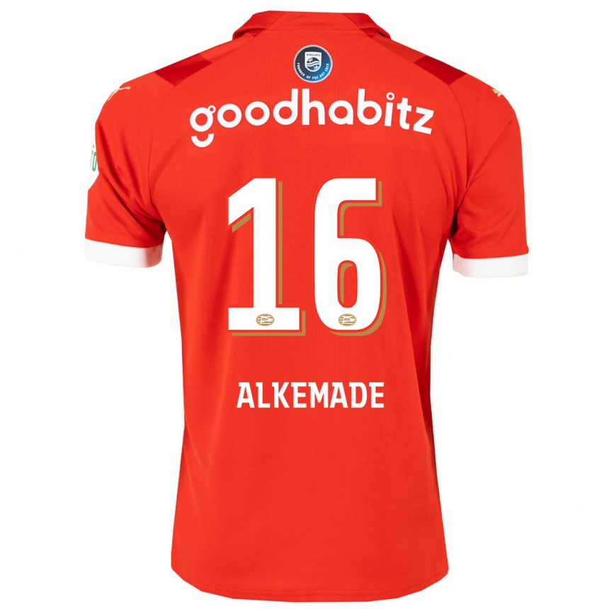 Hombre Fútbol Camiseta Lisan Alkemade #16 Rojo 1ª Equipación 2023/24