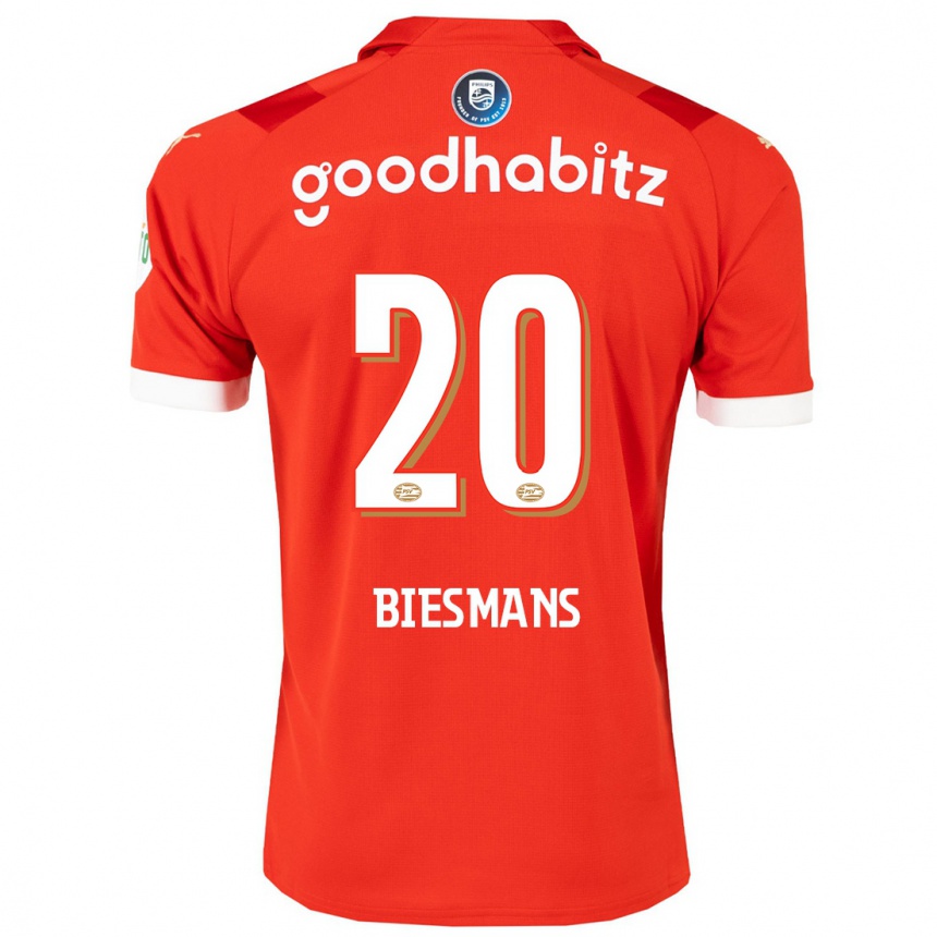 Hombre Fútbol Camiseta Julie Biesmans #20 Rojo 1ª Equipación 2023/24