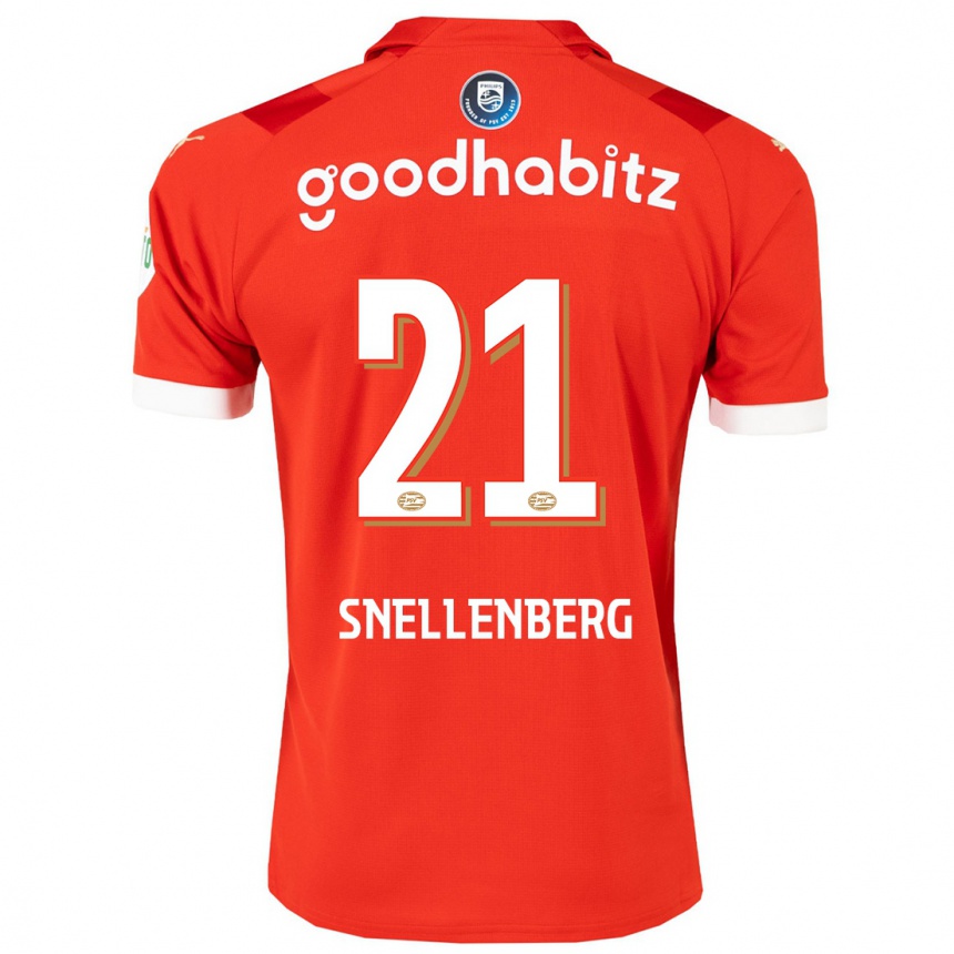 Hombre Fútbol Camiseta Maxime Snellenberg #21 Rojo 1ª Equipación 2023/24