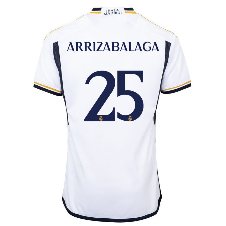 Hombre Fútbol Camiseta Kepa Arrizabalaga #25 Blanco 1ª Equipación 2023/24