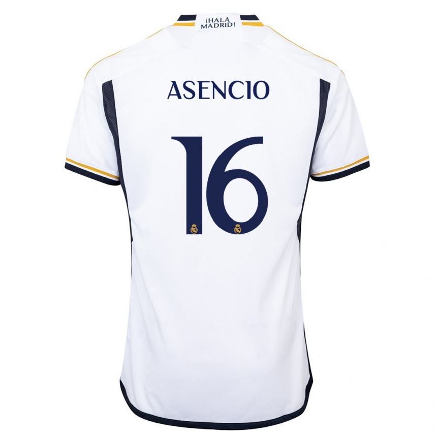 Hombre Fútbol Camiseta Raul Asencio #16 Blanco 1ª Equipación 2023/24