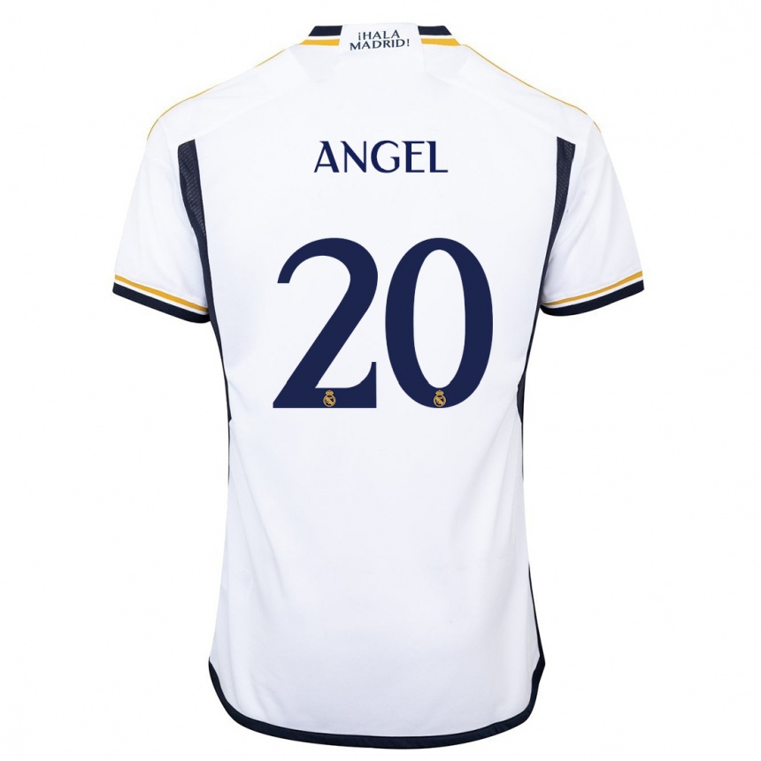 Hombre Fútbol Camiseta Manuel Angel #20 Blanco 1ª Equipación 2023/24