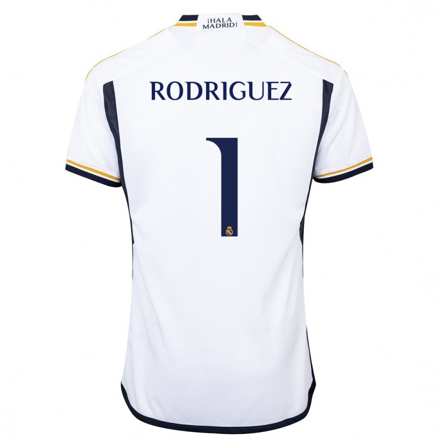 Hombre Fútbol Camiseta Misa Rodriguez #1 Blanco 1ª Equipación 2023/24