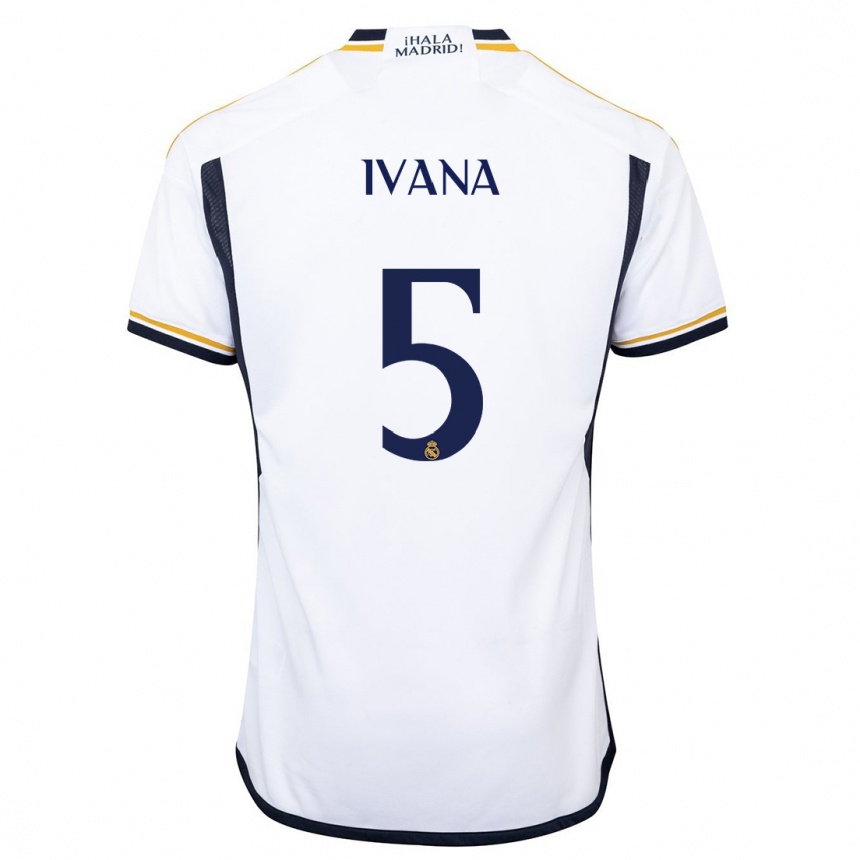 Hombre Fútbol Camiseta Ivana Andres #5 Blanco 1ª Equipación 2023/24