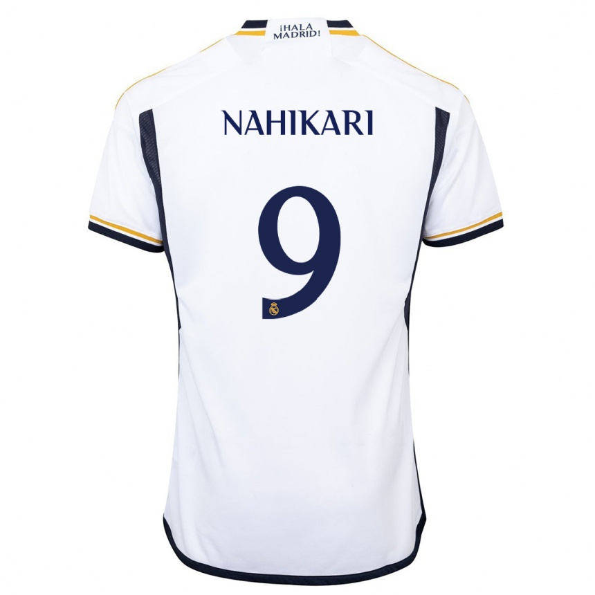 Hombre Fútbol Camiseta Nahikari Garcia #9 Blanco 1ª Equipación 2023/24