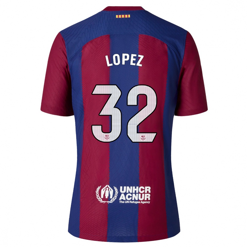 Hombre Fútbol Camiseta Fermin Lopez #32 Rojo Azul 1ª Equipación 2023/24