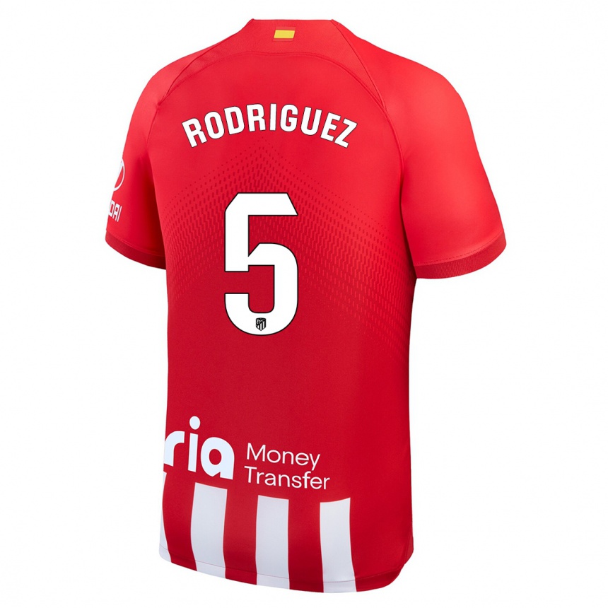 Hombre Fútbol Camiseta Cinta Rodriguez #5 Rojo Blanco 1ª Equipación 2023/24