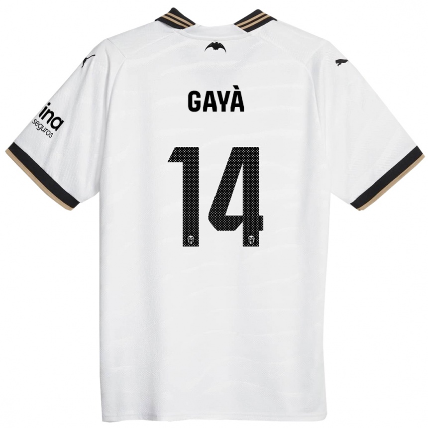 Hombre Fútbol Camiseta José Gayà #14 Blanco 1ª Equipación 2023/24