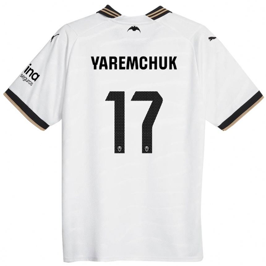 Hombre Fútbol Camiseta Roman Yaremchuk #17 Blanco 1ª Equipación 2023/24