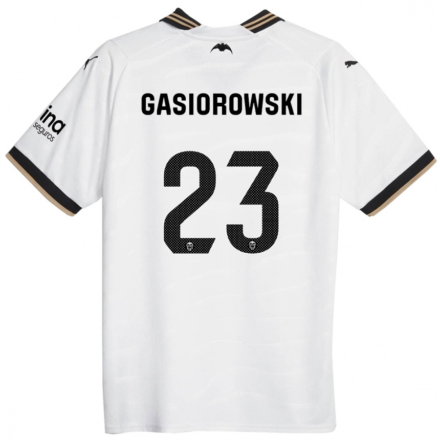 Hombre Fútbol Camiseta Yarek Gasiorowski #23 Blanco 1ª Equipación 2023/24