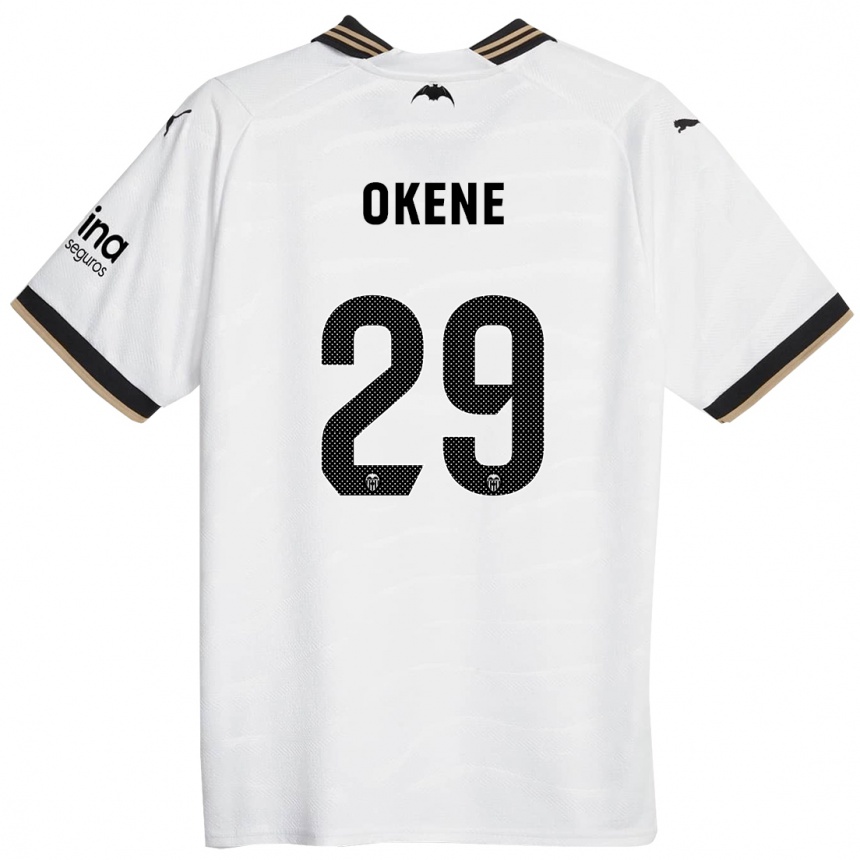 Hombre Fútbol Camiseta Andrea Okene #29 Blanco 1ª Equipación 2023/24