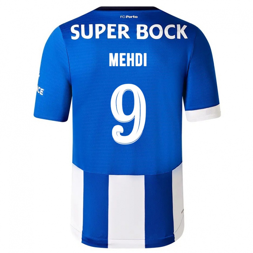 Hombre Fútbol Camiseta Mehdi Taremi #9 Azul Blanco 1ª Equipación 2023/24