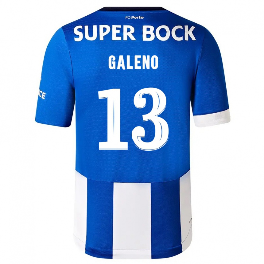 Hombre Fútbol Camiseta Galeno #13 Azul Blanco 1ª Equipación 2023/24