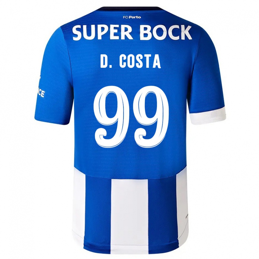 Hombre Fútbol Camiseta Diogo Costa #99 Azul Blanco 1ª Equipación 2023/24