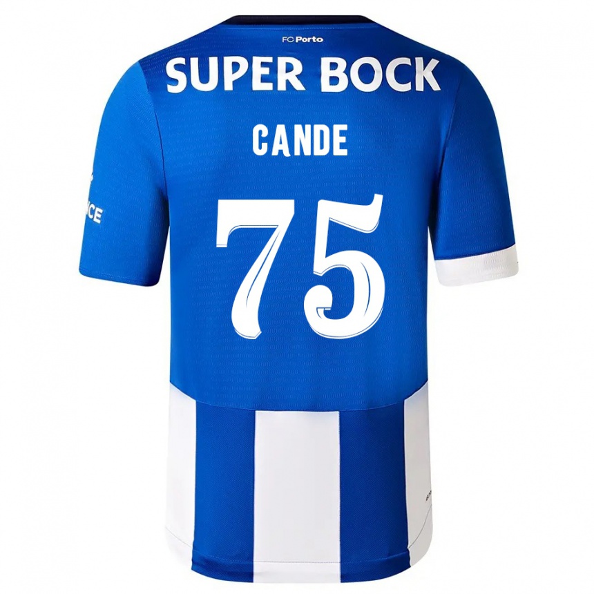 Hombre Fútbol Camiseta Anhá Cande #75 Azul Blanco 1ª Equipación 2023/24