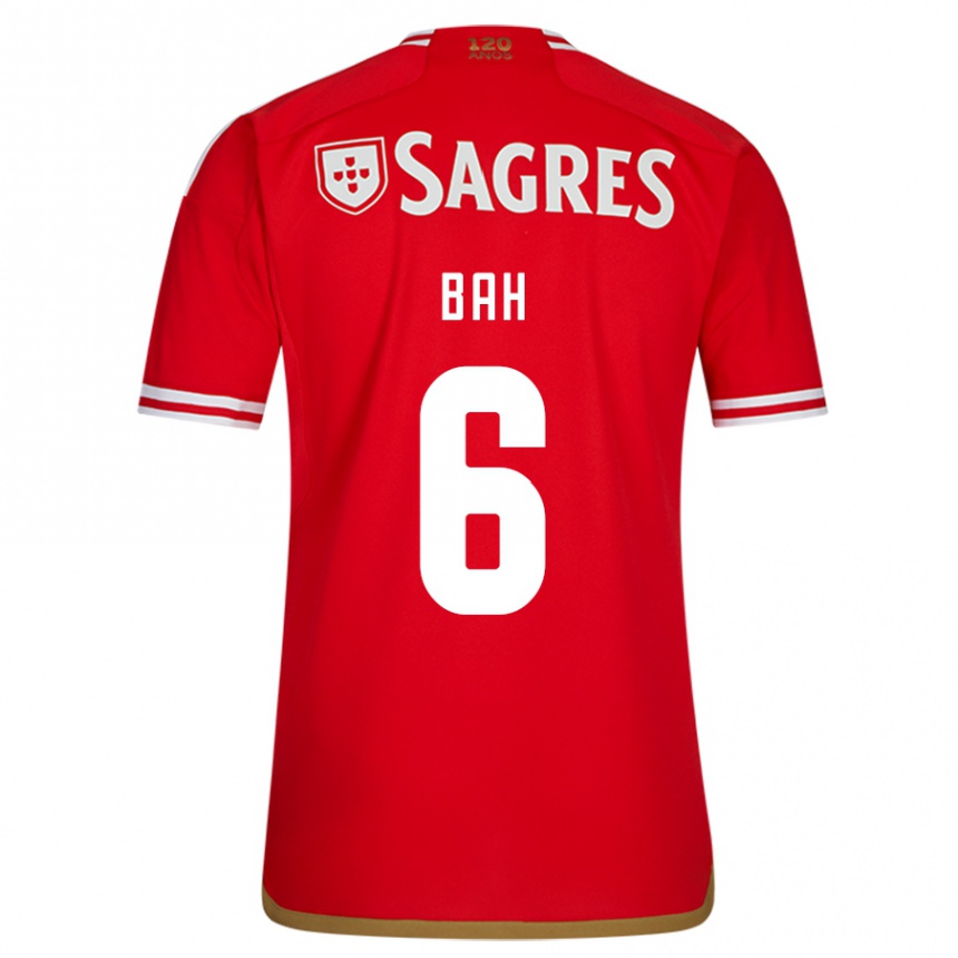 Hombre Fútbol Camiseta Alexander Bah #6 Rojo 1ª Equipación 2023/24