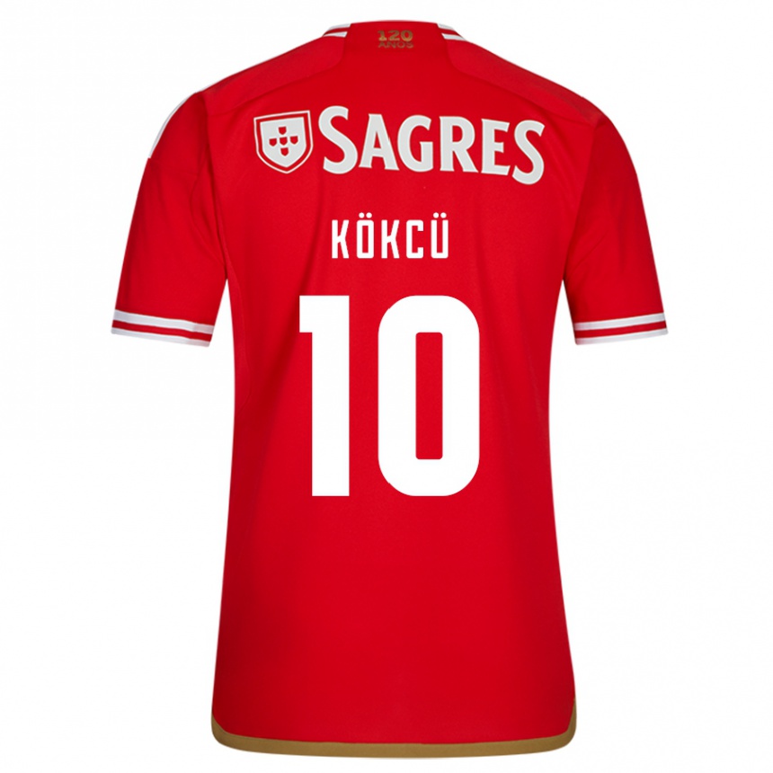 Hombre Fútbol Camiseta Orkun Kokcu #10 Rojo 1ª Equipación 2023/24