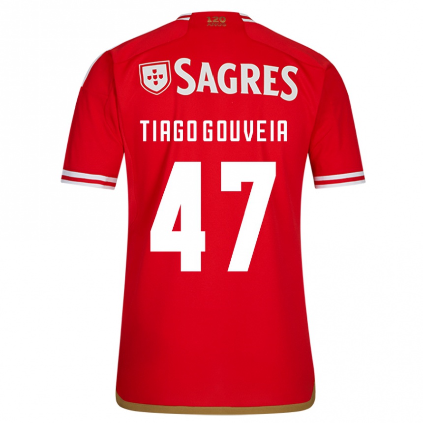 Hombre Fútbol Camiseta Tiago Gouveia #47 Rojo 1ª Equipación 2023/24