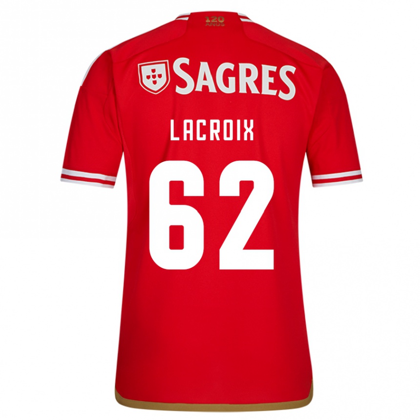 Hombre Fútbol Camiseta Lenny Lacroix #62 Rojo 1ª Equipación 2023/24