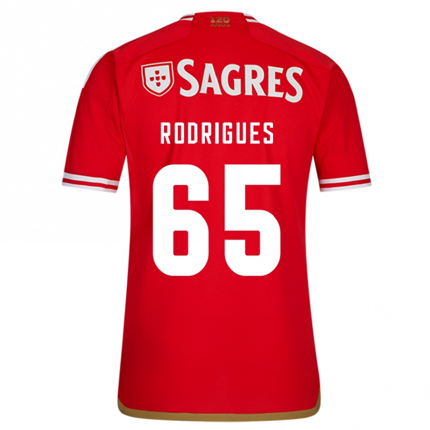 Hombre Fútbol Camiseta Rafael Rodrigues #65 Rojo 1ª Equipación 2023/24