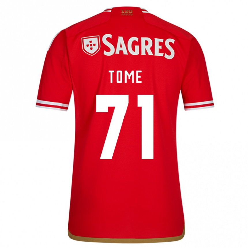 Hombre Fútbol Camiseta João Tomé #71 Rojo 1ª Equipación 2023/24