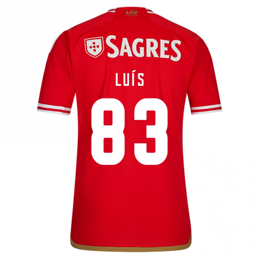 Hombre Fútbol Camiseta Rafael Luís #83 Rojo 1ª Equipación 2023/24