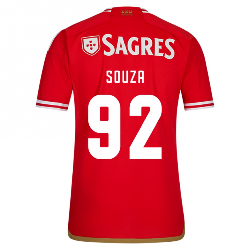 Hombre Fútbol Camiseta Pedro Souza #92 Rojo 1ª Equipación 2023/24