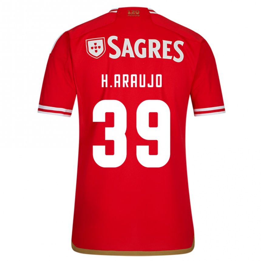 Hombre Fútbol Camiseta Henrique Araujo #39 Rojo 1ª Equipación 2023/24